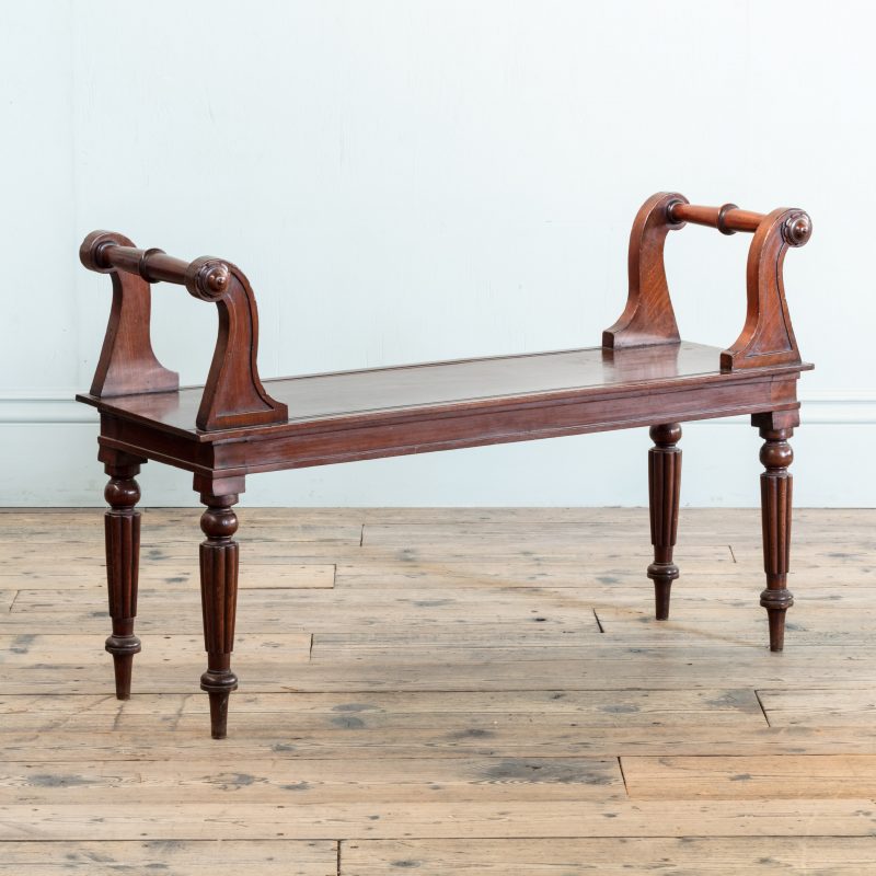 lyon healy harp bench with queen anne leg