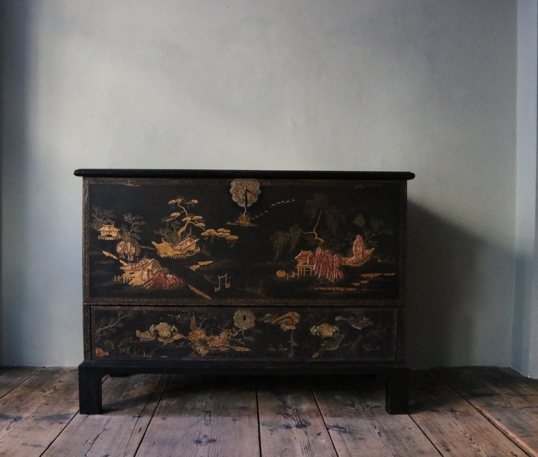 A George I Lacquered Chest - HAWKER Antiques