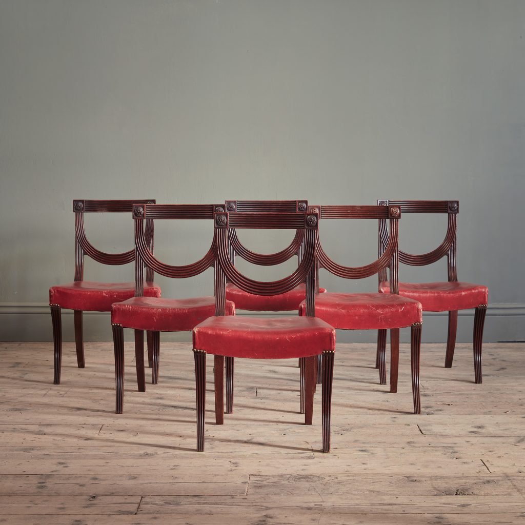 A Set Of Six Early Th Century Mahogany Dining Chairs Hawker Antiques